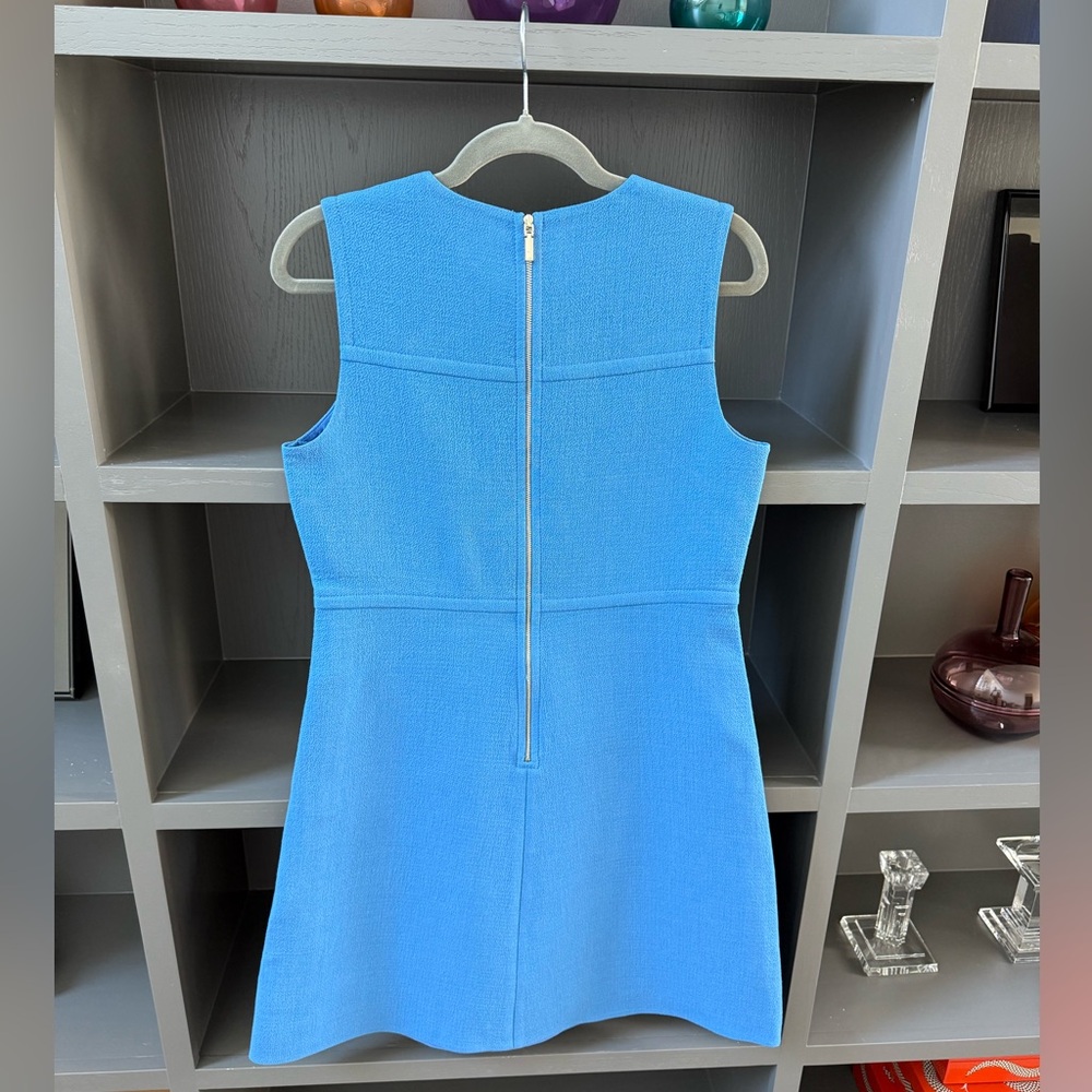 Lafayette 148 Blue Sleeveless Dress - Picture 2 of 16